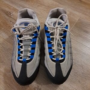 Nike Air Max 95 'Cool Grey Blue Spark Colorway Men's Sneakers Size 8.5